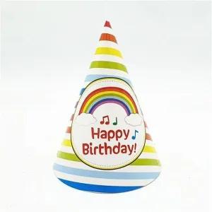 무지개 고깔모자 복장 생일 파티 꼬깔 용품 모자