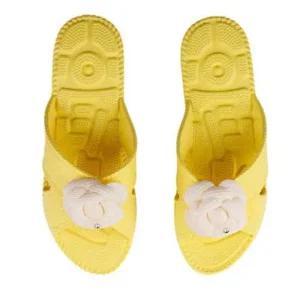 인기상품 지압 플라워 가벼운 옐로우 거실화 슬리퍼 실내화 [WFJ7K1X_251029]