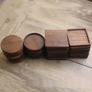 s385 티 코스터 원목 받침대 어두운 홀더 Z17060 찻잔받침 차받침 커피잔받침 우드코스터