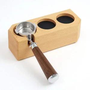 우드 탬퍼받침대 58mm 도구 포터필터 탬핑스테이션