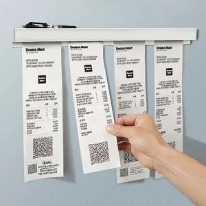 메모 정리 홀더 펜 겸용 40cm 빌지 영수증 책상 명함 정리