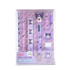 산리오문구세트 산리오캐릭터즈 쿠로미 케이스 문구세트