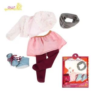 인형 퍼코트 오지돌스 페이크 세트