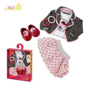 인형 폭스 오지돌스 프린트 의상세트