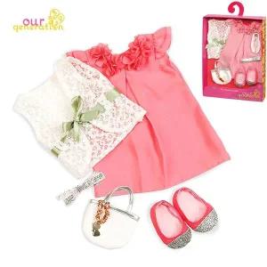 지갑세트 핑크드레스 오지돌스 인형