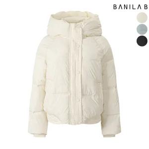 여성 소프트 후드 숏패딩