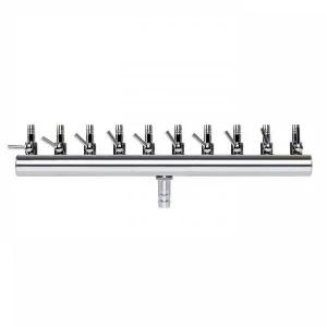 브로와 10구 에어 분배기 공압 조절기