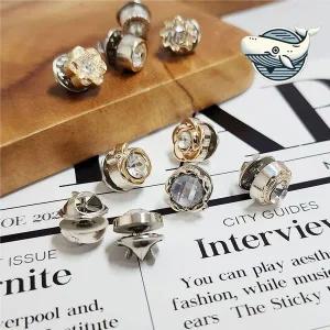 크리스탈 장식 미니 브로치 핀 귀여운 악세사리