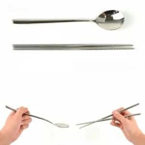 스텐 업소용 진공 숟가락 수저 젓가락 11호 1세트_23481604