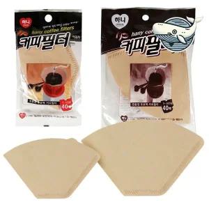 하니 커피색 여과지 부드러운 커피필터 거름종이