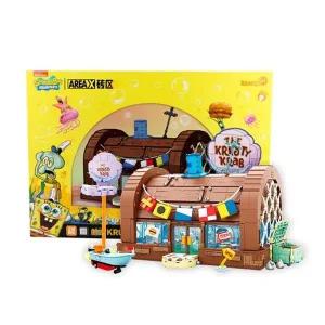 어린이 조립식 블럭 스폰지밥 집게리아 블록