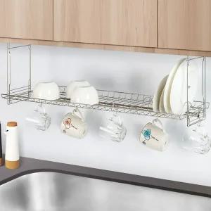 H-씽크선반800 싱크대수납 그릇정리 컵걸이 상부 언더 싱크대정리대