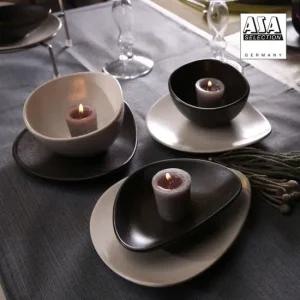 아사셀렉션 쿠바 스톤 크림 2인 디너 홈세트 A 14P 디너웨어 홈세트 디너세트 식기세트