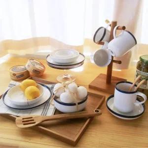 아사셀렉션 인디고 4인 도자기 식기 디너세트 A 27P 디너웨어 홈세트 디너세트 식기세트