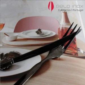 벨로아이녹스 플래티늄 티타늄 블랙 스테이크 포크 양식기 커트러리 103817