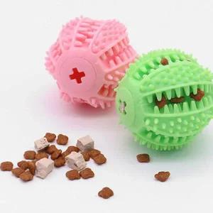 놀고씹고 댕댕이 필수 실리콘 놀이 노즈워크 간식볼 무지개종볼