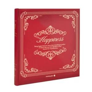 모닝글로리 4R 접착 앨범 40매 레드 점착앨범 사진앨범 성장앨범 졸업앨범