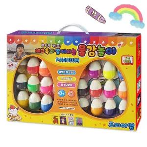 [애들랜드]에그톡과 함께하는 물감놀이 프리미엄 물감놀이 24칼라세트