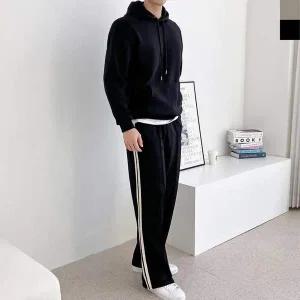 세트 보온 남녀공용 겨울 빅사이즈 스트릿 커플후드티