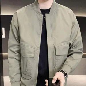 남성 간절기 캐주얼 블루종 포켓 아우터 자켓 점퍼 하객룩 결혼식룩