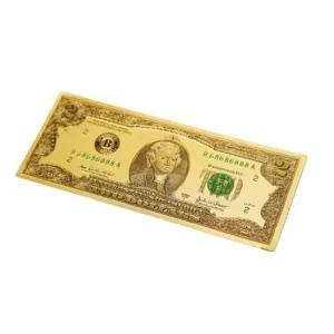 양면 황금 달러 기념 모형 행운의 금박지폐 황금지폐 행운지폐 행운의지폐 모조지폐