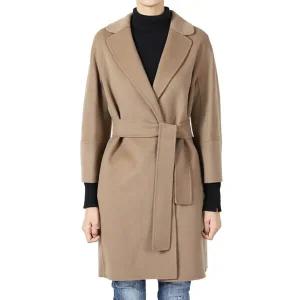 [막스마라] 여성 아로나 버진 울 벨트 코트(카멜) 2529016071600 045