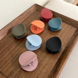 원형 무광 올림머리 데일리 집게핀 헤어핀 머리핀