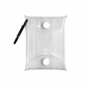 PVC 투명 카라비너 가방 9x12