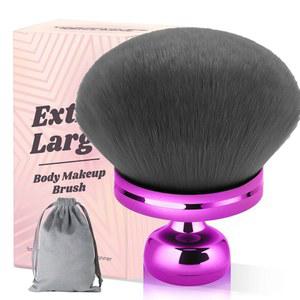 태너 브러시 74mm 브론저용 드로스트링 페이스 어플리케이터 태너용 소프트 태닝 백이 메이크업 셀프 레그 바디 암용 있는 와이드 초대형