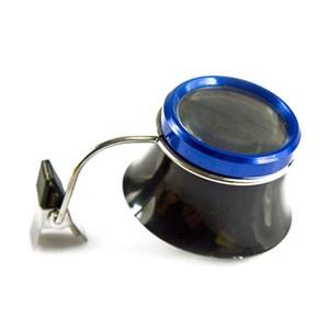 빨강/파랑 클립-안경 확대경, 10X 수리 눈 루페 시계 렌즈, 내구성