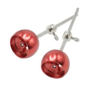 합금 길이 캐시비트 타악기 베이스 알루미늄 연주 드럼 액세서리 위한 비터 견고한 이상적인 19 해머 향상된 5cm 경험을 페달 원형 빨간색 2피스