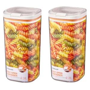 락앤락 이지오픈 보관 용기 파스타 정사각 2.3L 2P