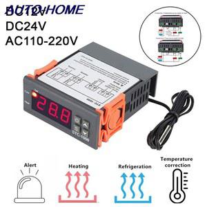 STC-1000 LED 디지털 온도조절기, 인큐베이터 온도 컨트롤러, 조절기 릴레이, 가열 냉각, DC12V, 24V, AC110-220V