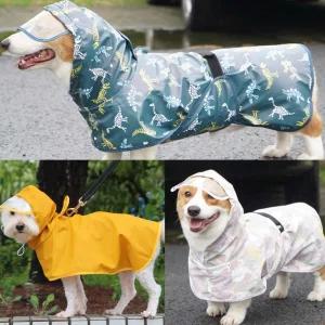 온모어 강아지우비 강아지옷 여름 봄반려견 오는날 는산책 오는 레인코트 애견망토 판초 소형견 중형견 애