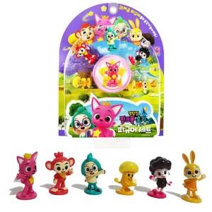 핑크퐁 원더스타 피규어세트캐릭터완구 장난감 어세트 모형 캐릭터어 규어 타어