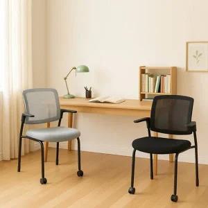 [인터데코]이동이 편한 집중력 의자 책상 학원 회의실 WB665