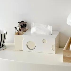 리빙공감 치즈 휴지 케이스 리모컨 거치대 다용도 소품 보관함디자인 곽티슈 예쁜 각커버 커버