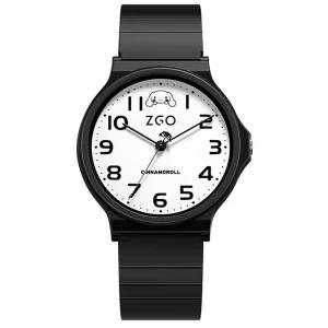 산리오 손목시계 심플 나모롤 블랙 캐릭터 밴드 슬림 BAA090409 어린이 여야계 선물 날선물 사은품 단체 어