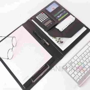 계산기 가죽 결제판 A4 부동산계약서철 클립보드 서파일 문서 화일재 사무용화일 화일 서보관 결재 재서류