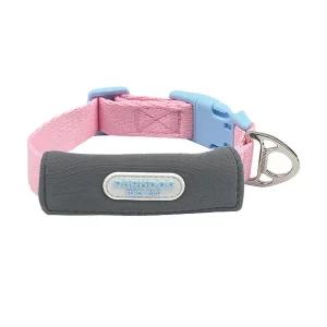 (패리스독) 컬러웨빙 목줄 ( L-XL) - 핑크 강아지목걸이 산책 개목 반려견 댕댕이 애견 애완