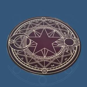 타로 스프레드 천 휴대용 마법진 카드 매트 80cm천 레드천 러그 카드천 용천 오라클 테이블보 진러그