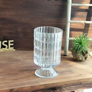 유리화분 화병 수반 크리스탈 실린더콤포트 10x17cm디자인 꽃병 원예용품 홈가드닝 미니 인테리어