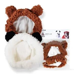 강아지 생일 파티 곰돌이 모자산책용 산책용 애견 반려견 패션 모자 애완견