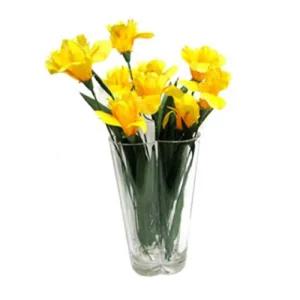 칼디어 유리 화병 크로바 (소) 20cm 소품 화분 꽃병로버 투명 인테리어품 예쁜 이쁜 유리병