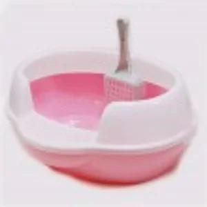 4B 큐티 고양이 화장실_ NO.926 (핑크)평판 형캣 토일렛 토일 배변 화장실 평형 이동