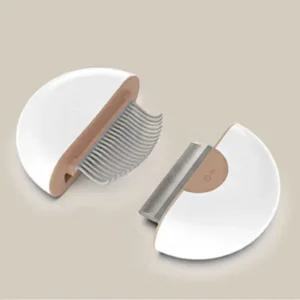 PAKEWAY 제미니 콤보 브러쉬 (카키라운)브러시 빗 미용 목욕 반려동물 라운