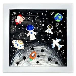 칼라크림 입체액자 우주탐방3D만들기 컬러만들기 풀세트 DIY 키즈 어린이만들기 패키지 만들기 만들기키트