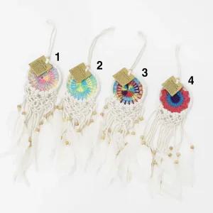 파스텔 무지개 드림케처 4종감성캐쳐 벽장식소품 인테리어 홈데코 문소품 현관문꾸미기 방문걸이 천정모빌