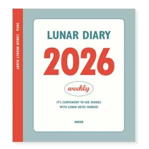 인디고 다이어리 2026 루나 음력 위클리 스케줄러 (날짜형 절기 주간) (레드) 스케쥴 26년도 플래너수첩 직