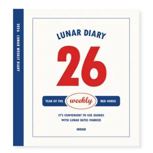 인디고 다이어리 2026 루나 음력 위클리 스케줄러 (날짜형 절기 주간) (네이비) 스케쥴 26년도 플래너수첩